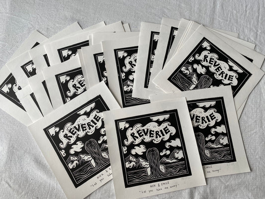Reverie Linoprint